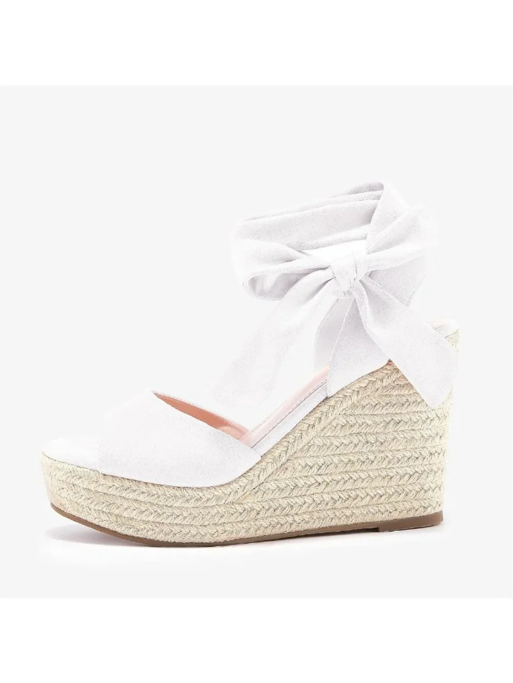 Stylish Women's Open Toe Espadrille Wedge Sandals with Ankle Strap - Summer